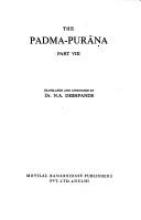 Cover for Padma-Purana, Part 8 (Padma-Purana)