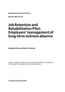 Cover for Job Retention and Rehabilitation Pilot