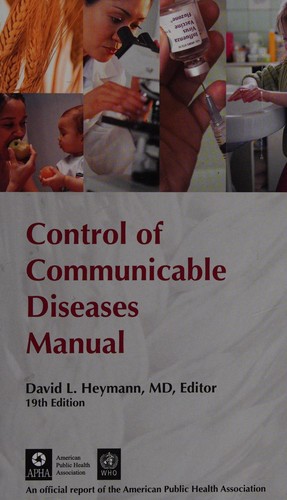 Cover for Control of communicable diseases manual
