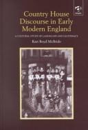 Cover for Country house discourse in early modern England