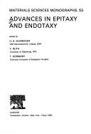 Cover for Advances in epitaxy and endotaxy