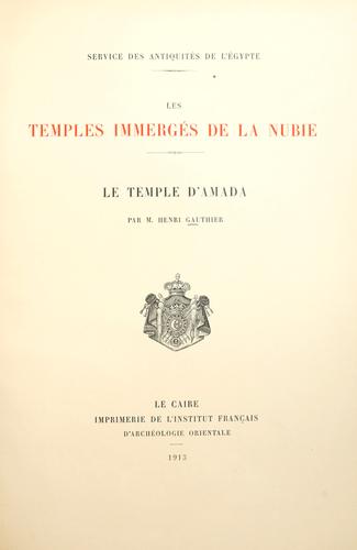 Cover for temple d'Amada