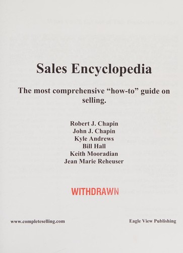 Cover for Sales Encyclopedia