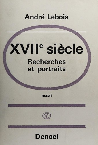 Cover for XVIIe siècle
