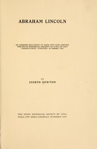 Cover for Abraham Lincoln