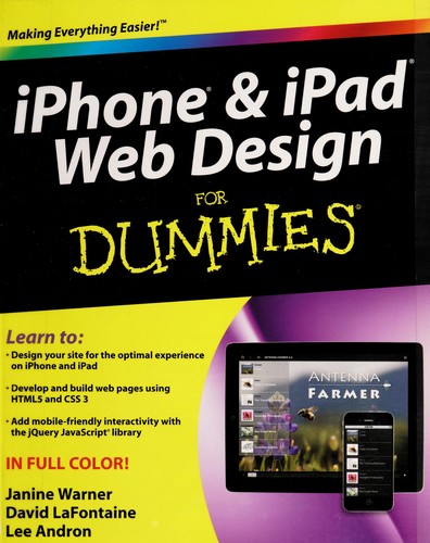 Cover for iPhone & iPad web design for dummies