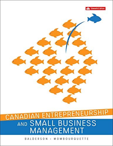 Cover for Canadian Entrepreneurship & Small Business Management