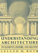 Cover for Understanding architecture