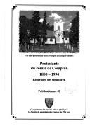 Cover for Protestants du comté de Compton, 1800-1994