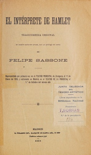 Cover for El intérprete de Hamlet