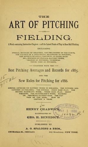 Cover for art of pitching and fielding ...