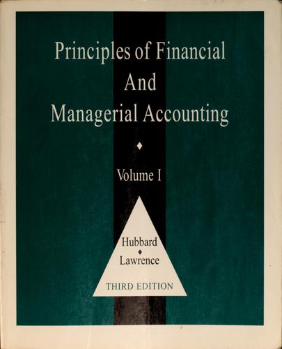 Cover for Principles of financial and managerial accounting
