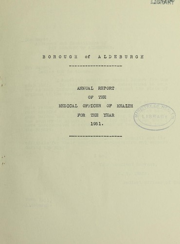 Cover for [Report 1951]