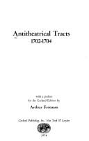 Cover for Antitheatrical tracts, 1702-1704.