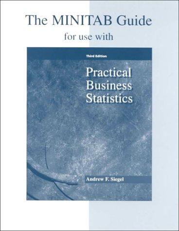 Cover for The Minitab guide for use with Practical business statistics, third edition, Andrew F. Siegel