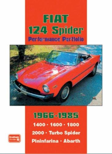 Cover for Fiat 124 Spider Performance Portfolio 1966-1985 (Performance Portfolio)