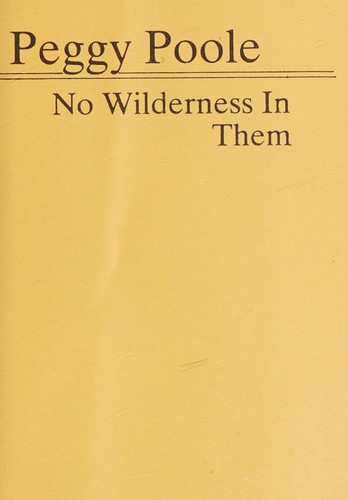 Cover for No wilderness in them.