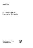 Cover for Einführung in die historische Semantik