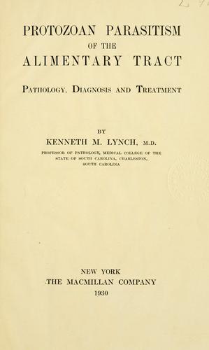 Cover for Protozoan parasitism of the alimentary tract