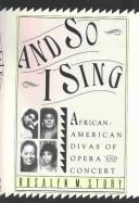 Cover for And so I sing