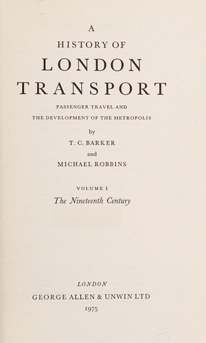 Cover for A history of London Transport