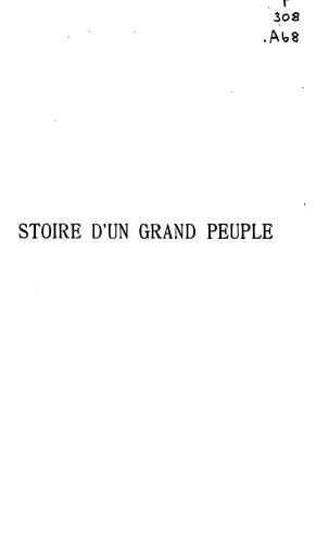 Cover for Histoire d'un grand peuple