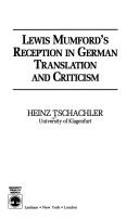 Cover for Lewis Mumford's reception in German translation and criticism