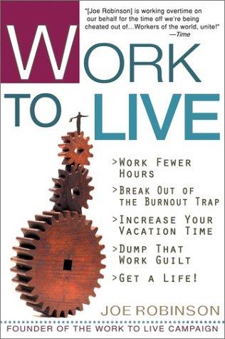 Cover for Work to Live