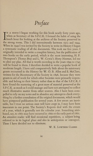 Cover for A history of the S.P.C.K