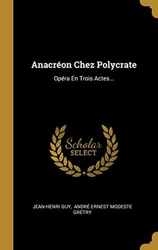 Cover for Anacréon Chez Polycrate