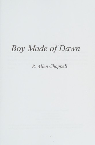 Cover for Boy made of dawn