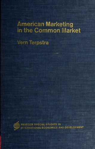 Cover for American marketing in the Common Market.