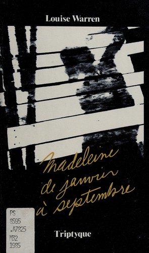 Cover for Madeleine de janvier à septembre