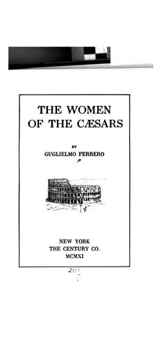 Cover for The women of the Cæsars