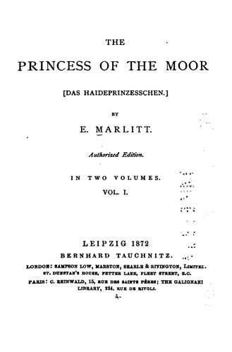 Cover for The Princess of the Moor =: Das Haideprinzesschen.