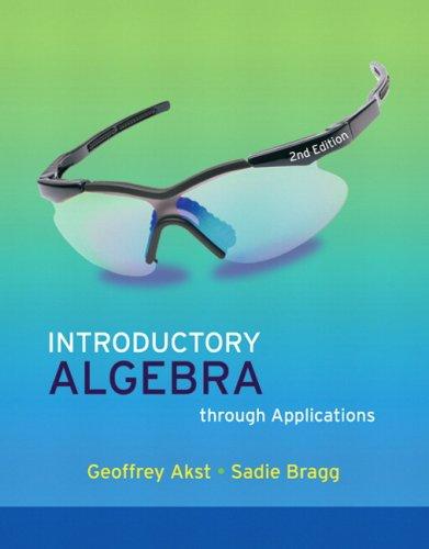Cover for Introductory Algebra through Applications