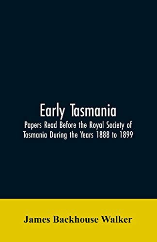 Cover for Early Tasmania