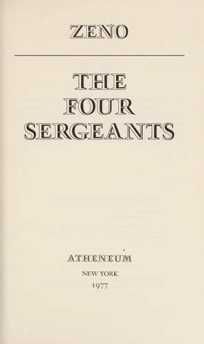 Cover for The four sergeants
