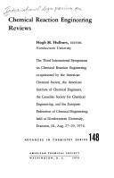 Cover for Chemical reaction engineering reviews