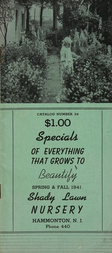 Cover for Catalog no. 34, spring and fall 1941