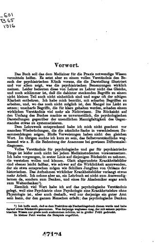 Cover for Lehrbuch der Psychiatrie