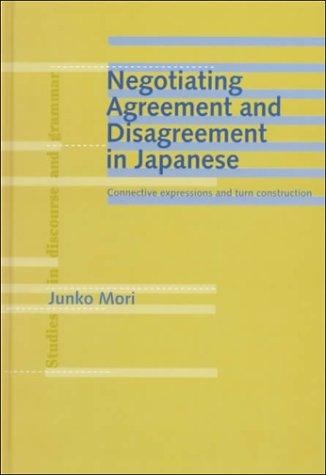 Cover for Negotiating Agreement and Disagreement in Japanese