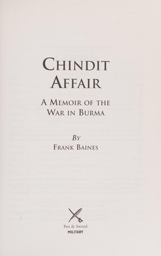 Cover for Chindit Affair
