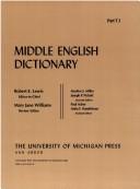 Cover for Middle English Dictionary (Volume T.1)