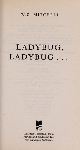 Cover for Ladybug, Ladybug (Douglas Gibson Bks.)