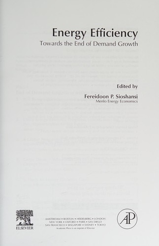 Cover for Energy Efficiency