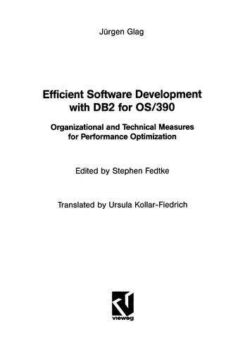 Cover for Efficient Software Development with DB2 for OS/390