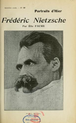 Cover for Frédéric Nietzsche