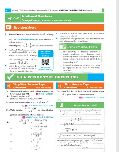 Cover for Oswaal CBSE Question Bank Class 10 Mathematics Chapterwise & Topicwise Includes Objective Types & MCQ's