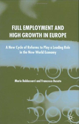 Cover for Full employment and high growth in Europe